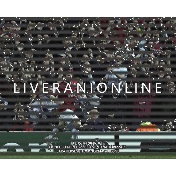 Manchester United - Milan, Semifinale Champions League Old Trafford 24/04/2007 nella foto esultanza dopo il primo gol di Wayne Rooney del 2-2 Ph©IPS Photo Agency /Ag. Aldo Liverani