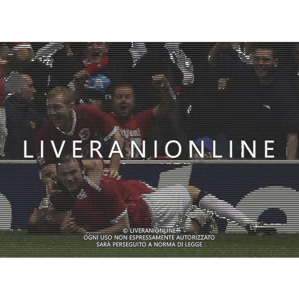 Manchester United - Milan, Semifinale Champions League Old Trafford 24/04/2007 nella foto esultanza dopo il secondo gol di Wayne Rooney del 3-2 Ph©IPS Photo Agency /Ag. Aldo Liverani