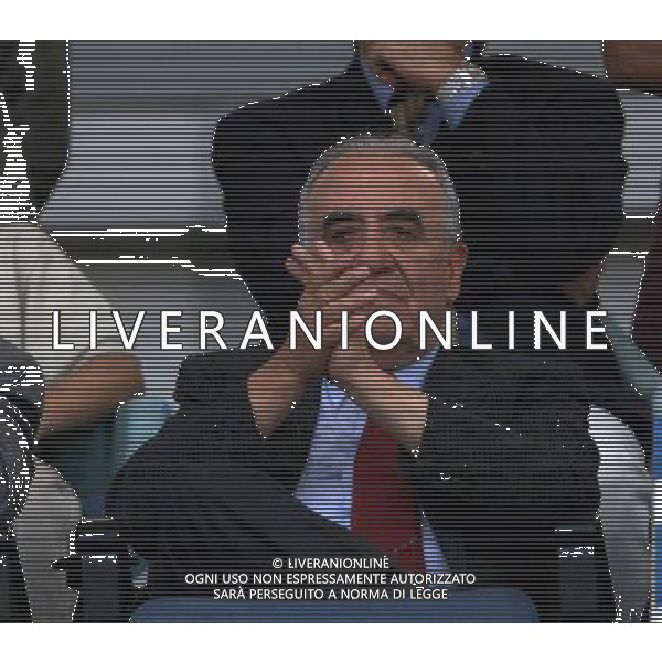 ROMA CALCIO NELLA FOTO FRANCO SENSI PRESIDENTE ROMA CALCIO FOTO ALDO LIVERANI