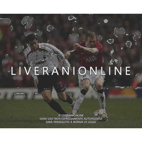Manchester United - Milan, Semifinale Champions League Old Trafford 24/04/2007 nella foto Darren Fletcher con Yoann Gourcuff Ph©IPS Photo Agency /Ag. Aldo Liverani