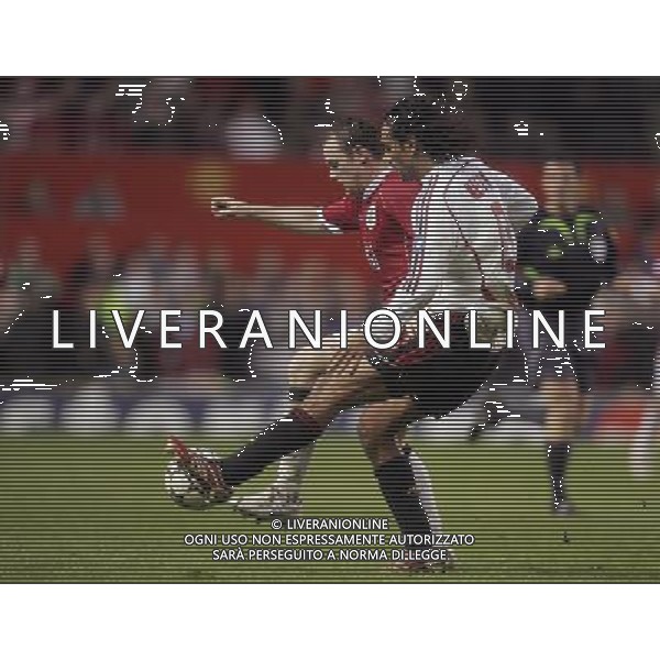 Manchester United - Milan, Semifinale Champions League Old Trafford 24/04/2007 nella foto Wayne Rooney con Alessandro Nesta Ph©IPS Photo Agency /Ag. Aldo Liverani