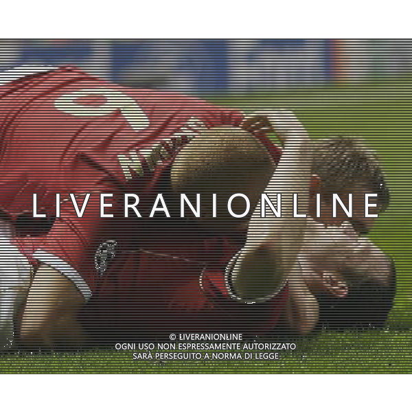 Manchester United - Milan, Semifinale Champions League Old Trafford 24/04/2007 nella foto esultanza dopo il secondo gol di Wayne Rooney del 3-2 Ph©IPS Photo Agency /Ag. Aldo Liverani