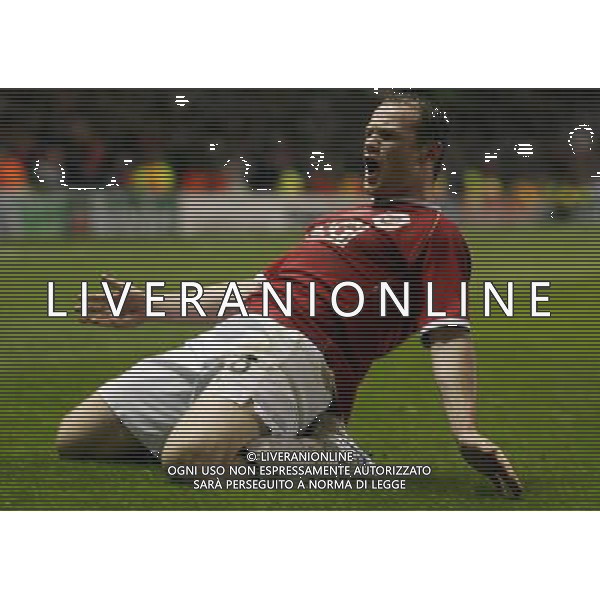 Manchester United - Milan, Semifinale Champions League Old Trafford 24/04/2007 nella foto esultanza dopo il secondo gol di Wayne Rooney del 3-2 Ph©IPS Photo Agency /Ag. Aldo Liverani