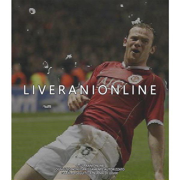 Manchester United - Milan, Semifinale Champions League Old Trafford 24/04/2007 nella foto esultanza dopo il secondo gol di Wayne Rooney del 3-2 Ph©IPS Photo Agency /Ag. Aldo Liverani