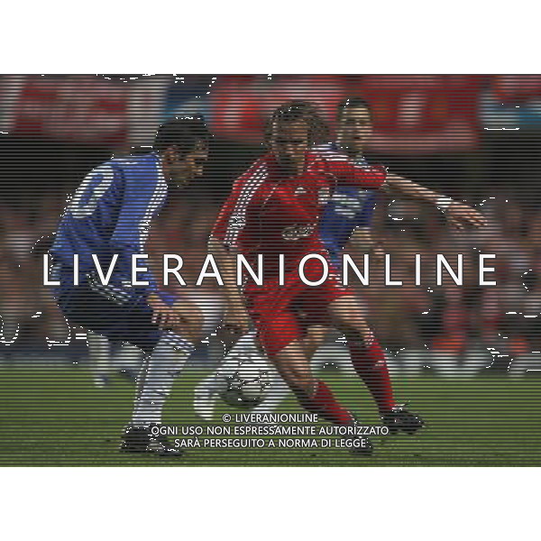 Chelsea - Liverpool, Champions League, SemiFinale andata, Stamford Bridge, London 25/04/2007 nella foto Bolo Zenden con Paulo Ferreira Ph IPS/Ag. Aldo Liverani 