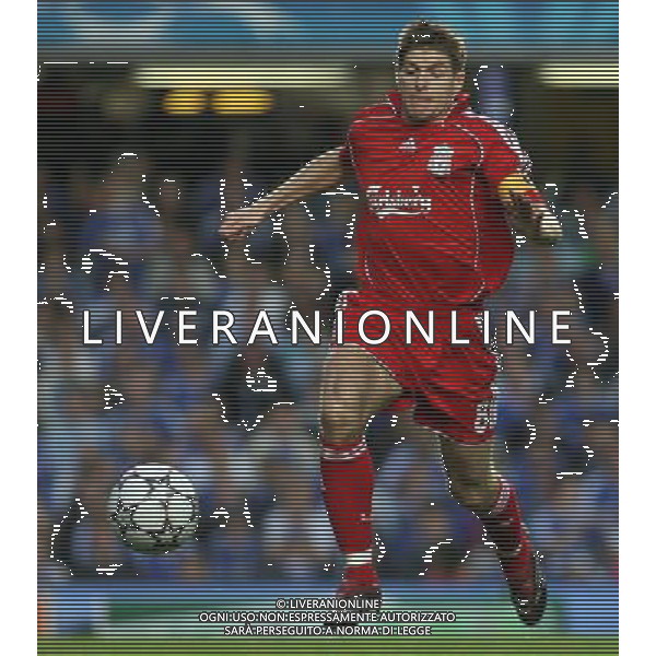 Chelsea - Liverpool, Champions League, SemiFinale andata, Stamford Bridge, London 25/04/2007 nella foto Steven Gerrard Ph IPS/Ag. Aldo Liverani 
