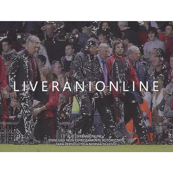 Manchester United - Milan, Champions League, SemiFinale First Leg 24/04/2007 nella foto Alex Ferguson e Carlo Ancellotti Ph IPS PHOTO AGENCY/Ag. Aldo Liverani 