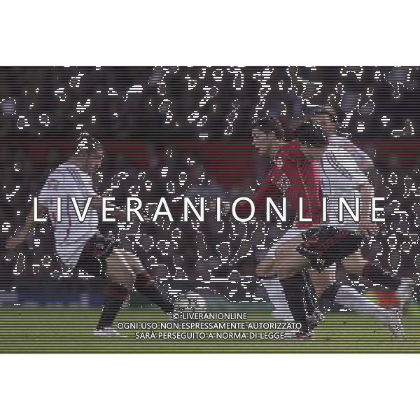 Manchester United - Milan, Champions League, SemiFinale First Leg 24/04/2007 nella foto Gennaro Gattuso con Cristiano Ronaldo Ph IPS PHOTO AGENCY/Ag. Aldo Liverani 