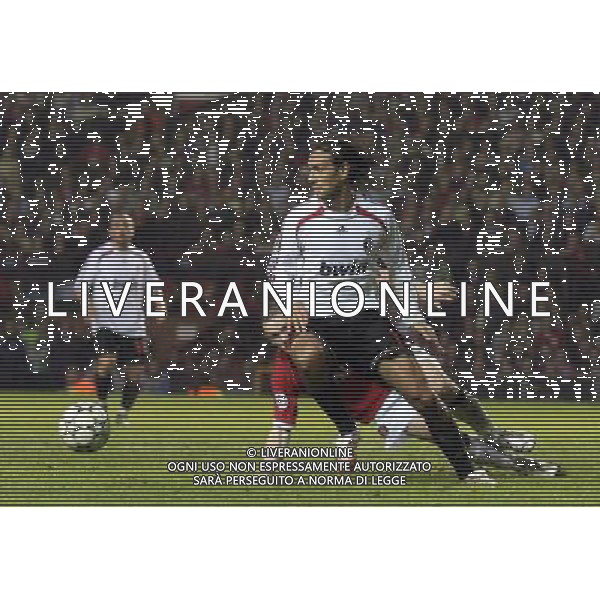 Manchester United - Milan, Champions League, SemiFinale First Leg 24/04/2007 nella foto Wayne Rooney con Alessandro Nesta Ph IPS PHOTO AGENCY/Ag. Aldo Liverani 