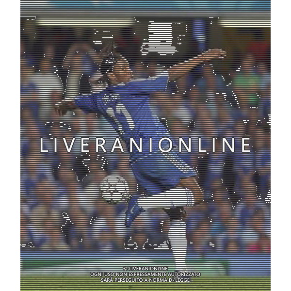 Chelsea - Liverpool, Champions League, SemiFinale First Leg, Stamford Bridge, London 25/04/2007 nella foto colpo di tacco di Didier Drogba Ph IPS PHOTO AGENCY/Ag. Aldo Liverani 