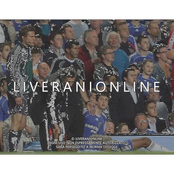 Chelsea - Liverpool, Champions League, SemiFinale First Leg, Stamford Bridge, London 25/04/2007 nella foto Jose Mourinho con Didier Drogba Ph IPS PHOTO AGENCY/Ag. Aldo Liverani 