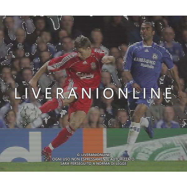 Chelsea - Liverpool, Champions League, SemiFinale First Leg, Stamford Bridge, London 25/04/2007 nella foto Steven Gerrard Ph IPS PHOTO AGENCY/Ag. Aldo Liverani 