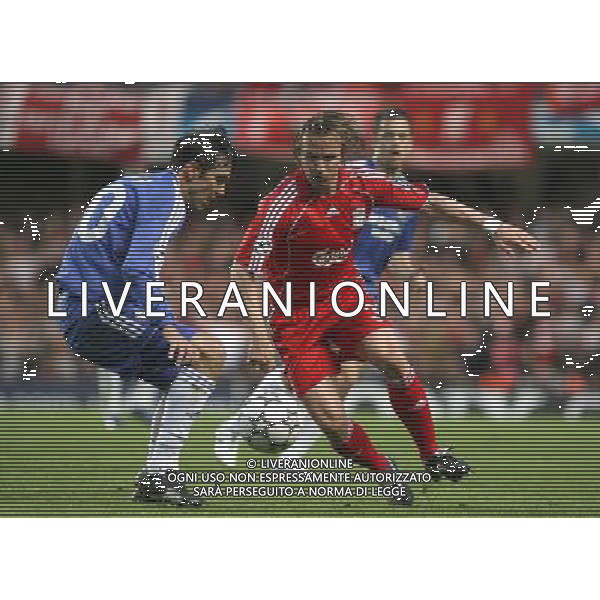 Chelsea - Liverpool, Champions League, SemiFinale First Leg, Stamford Bridge, London 25/04/2007 nella foto Bolo Zenden con Paulo Ferreira Ph IPS PHOTO AGENCY/Ag. Aldo Liverani 
