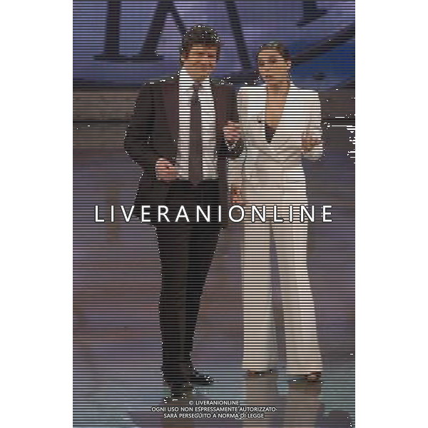 APOCALYPSE SHOW TRASMISSIONE TELEVISIVA ROMA 28/04/07 NELLA FOTO ESTHER ORTEGA E FABIO DE LUIGI ©MORANDI/AG. ALDO LIVERANI