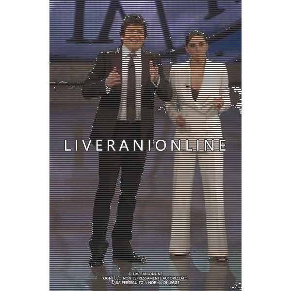 APOCALYPSE SHOW TRASMISSIONE TELEVISIVA ROMA 28/04/07 NELLA FOTO ESTHER ORTEGA E FABIO DE LUIGI ©MORANDI/AG. ALDO LIVERANI