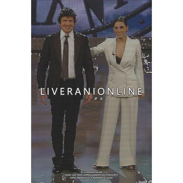 APOCALYPSE SHOW TRASMISSIONE TELEVISIVA ROMA 28/04/07 NELLA FOTO ESTHER ORTEGA E FABIO DE LUIGI ©MORANDI/AG. ALDO LIVERANI