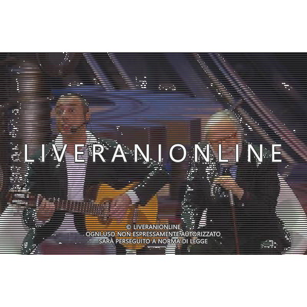 APOCALYPSE SHOW TRASMISSIONE TELEVISIVA ROMA 28/04/07 NELLA FOTO GIANFRANCO FUNARI CON FEDERICO SALVATORI ©MORANDI/AG. ALDO LIVERANI
