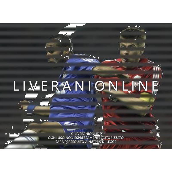 Liverpool fc - Chelsea fc, Semifinale ritorno Champions League 01/05/2007 nella foto Ashley Cole e Steve Gerrard Ph Marcello Pozzetti©IPS /Ag. Aldo Liverani