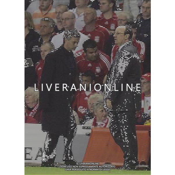 Liverpool fc - Chelsea fc, Semifinale ritorno Champions League 01/05/2007 nella foto Jose Mourinho e Rafael Benitez Ph Marcello Pozzetti©IPS /Ag. Aldo Liverani