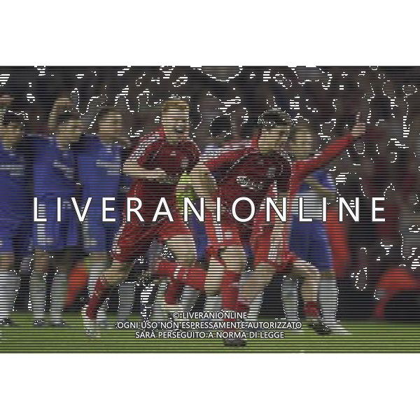 Liverpool fc - Chelsea fc, Semifinale ritorno Champions League 01/05/2007 nella foto esultanza del liverpool dopo il rigore di Steve Gerrard Ph Marcello Pozzetti©IPS /Ag. Aldo Liverani