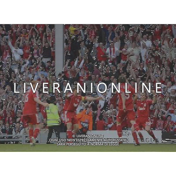 Liverpool fc - Chelsea fc, Semifinale ritorno Champions League 01/05/2007 nella foto esultanza dopo il gol di Daniel Agger del 1-0 Ph Marcello Pozzetti©IPS /Ag. Aldo Liverani