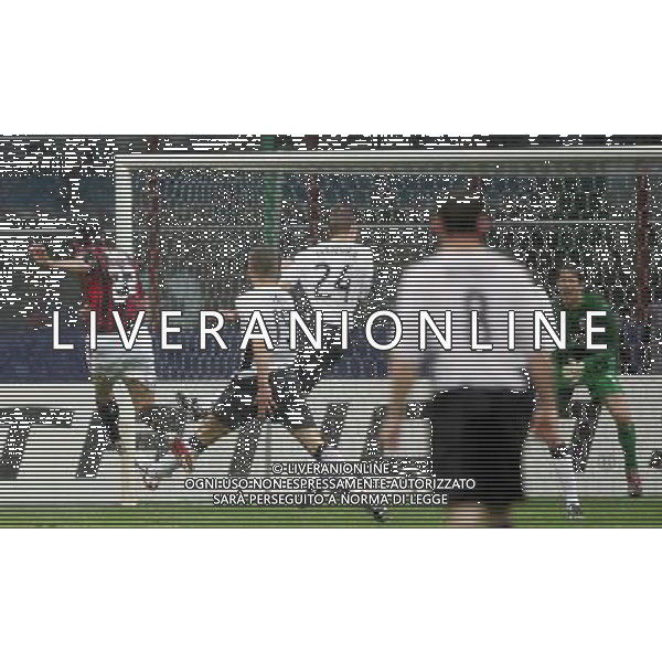 Milan - Manchester United Semifinale di ritorno di Champions League 02/05/2007 nella foto il gol di kaka del 1-0 ph andry/ag. aldo liverani