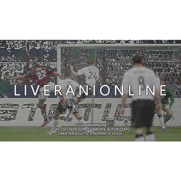 Milan - Manchester United Semifinale di ritorno di Champions League 02/05/2007 nella foto il gol di kaka del 1-0 ph andry/ag. aldo liverani