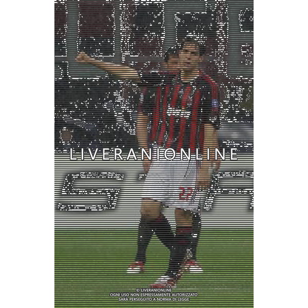 Milan - Manchester United Semifinale di ritorno di Champions League 02/05/2007 nella foto esultanza dopo il gol di kaka del 1-0 ph Luzzani/ag. aldo liverani