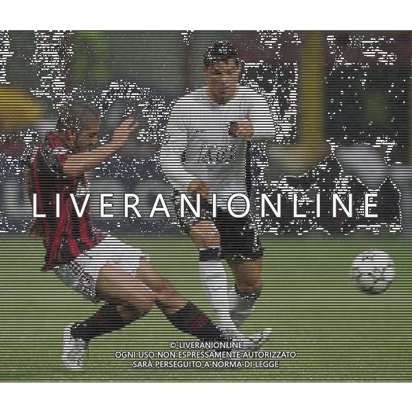 Milan - Manchester United Semifinale di ritorno di Champions League 02/05/2007 nella foto gennaro gattuso con cristiano ronaldo ph andry/ag. aldo liverani