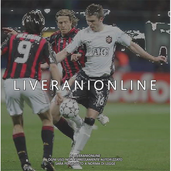 Milan - Manchester United Semifinale di ritorno di Champions League 02/05/2007 nella foto carrick e massimo ambrosini ph andry/ag. aldo liverani