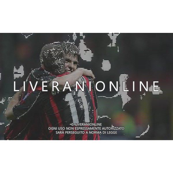Milan - Manchester United Semifinale di ritorno di Champions League 02/05/2007 nella foto esultanza dopo il gol di alberto gilardino con kaka ph andry/ag. aldo liverani