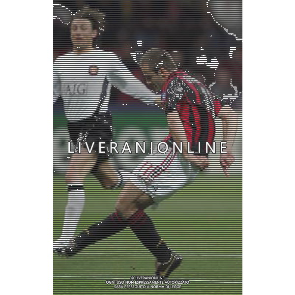 Milan - Manchester United Semifinale di ritorno di Champions League 02/05/2007 nella foto il gol di alberto gilardino ph andry/ag. aldo liverani