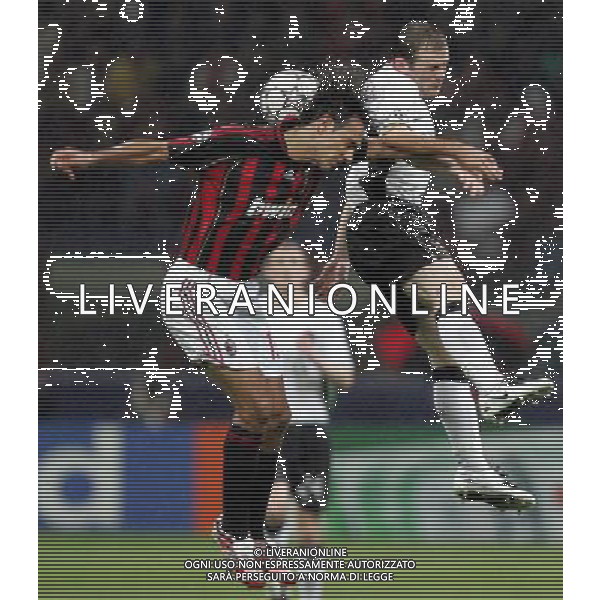 Milan - Manchester United Semifinale di ritorno di Champions League 02/05/2007 nella foto alessandro nesta con wayne rooney ph andry/ag. aldo liverani