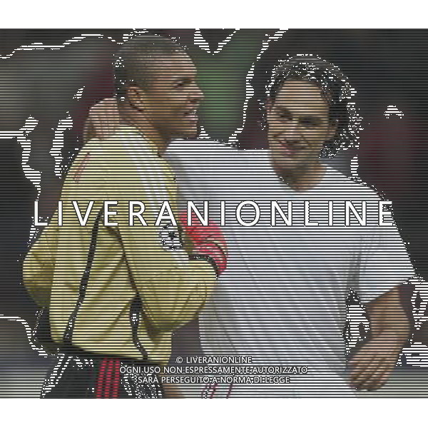Milano 2 maggio 2007 Milan - Manchester United semi-finale champions league nella foto: Dida Nelson e Nesta Alessandro foto Andry / Ag. Aldo Liverani