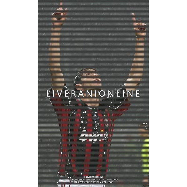 Milano 2 maggio 2007 Milan - Manchester United semi-finale champions league nella foto: esultanza dopo il gol di Kaka foto Andry / Ag. Aldo Liverani