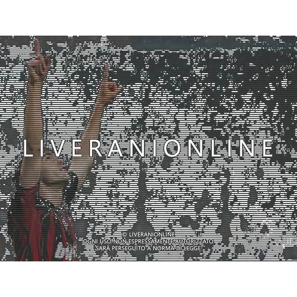 Milano 2 maggio 2007 Milan - Manchester United semi-finale champions league nella foto: esultanza dopo il gol di Kaka foto Andry / Ag. Aldo Liverani