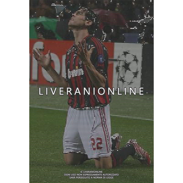Milano 2 maggio 2007 Milan - Manchester United semi-finale champions league nella foto: esultanza dopo il gol di Kaka foto Andry / Ag. Aldo Liverani
