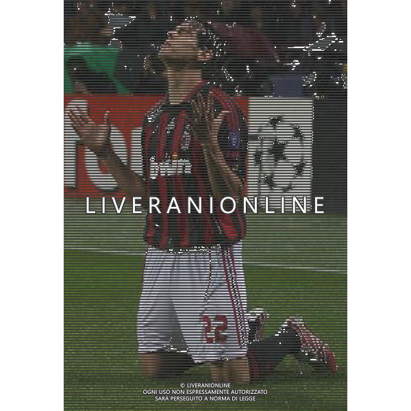 Milano 2 maggio 2007 Milan - Manchester United semi-finale champions league nella foto: esultanza dopo il gol di Kaka foto Andry / Ag. Aldo Liverani