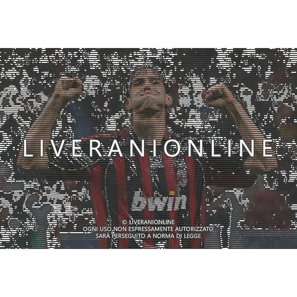 Milano 2 maggio 2007 Milan - Manchester United semi-finale champions league nella foto: esultanza dopo il gol di Kaka foto Andry / Ag. Aldo Liverani