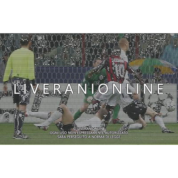 Milano 2 maggio 2007 Milan - Manchester United semi-finale champions league nella foto: il gol di Seedorf Clarence foto Andry / Ag. Aldo Liverani