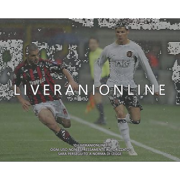 Milano 2 maggio 2007 Milan - Manchester United semi-finale champions league nella foto: Ronaldo Cristiano e Gattuso Ivan Gennaro foto Andry / Ag. Aldo Liverani