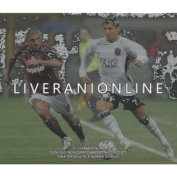Milano 2 maggio 2007 Milan - Manchester United semi-finale champions league nella foto: Ronaldo Cristiano e Gattuso Ivan Gennaro foto Andry / Ag. Aldo Liverani