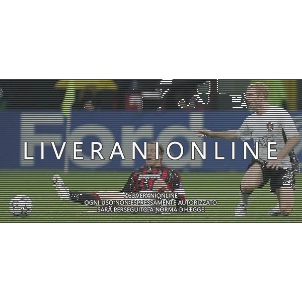 Milano 2 maggio 2007 Milan - Manchester United semi-finale champions league nella foto: Scholes Paul e Ambrosini Massimo foto Andry / Ag. Aldo Liverani