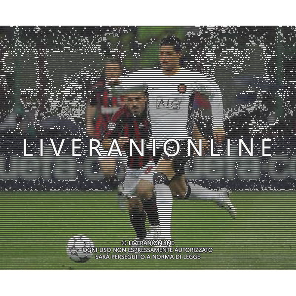 Milano 02/04/2007 Champions League 2006/07 milan-manchester 3:0 nella foto ronaldo cristiano e gattuso ph marco luzzani/ag aldo liverani s.a.s.