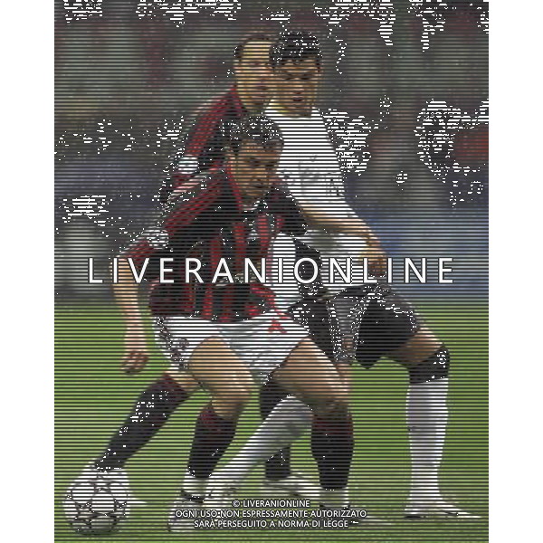 Milano 02/04/2007 Champions League 2006/07 milan-manchester 3:0 nella foto cristiano ronaldo e oddo ph marco luzzani/ag aldo liverani s.a.s.