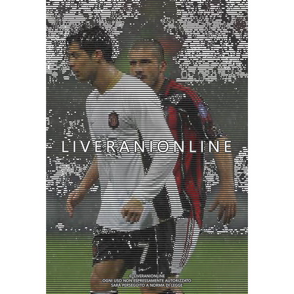 Milano 02/04/2007 Champions League 2006/07 milan-manchester 3:0 nella foto gattuso e cristiano ronaldo ph marco luzzani/ag aldo liverani s.a.s.