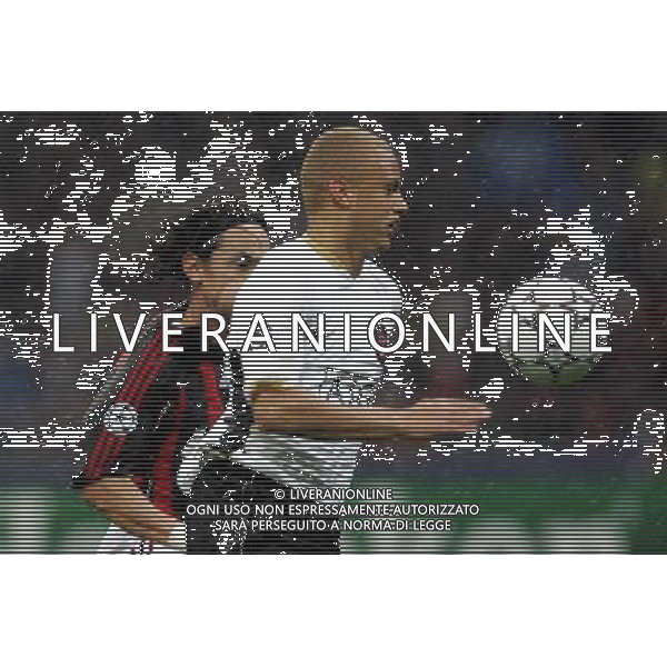 Milano 02/04/2007 Champions League 2006/07 milan-manchester 3:0 nella foto brown e inzaghi ph marco luzzani/ag aldo liverani s.a.s.