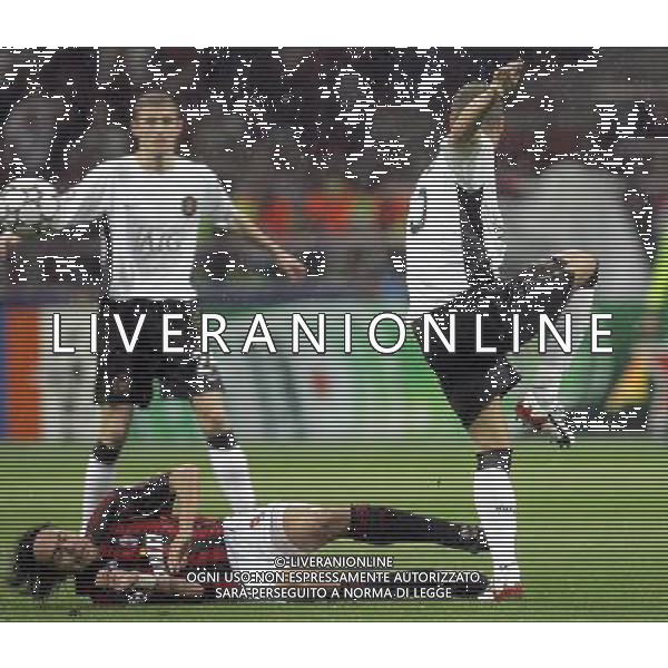 Milano 02/04/2007 Champions League 2006/07 milan-manchester 3:0 nella foto nesta e vidic ph marco luzzani/ag aldo liverani s.a.s.