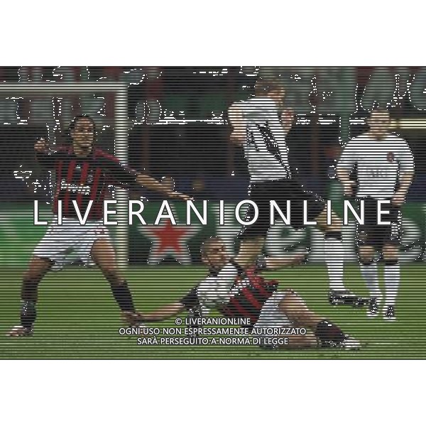 Milano 02/04/2007 Champions League 2006/07 milan-manchester 3:0 nella foto gattuso fletcher e nesta ph marco luzzani/ag aldo liverani s.a.s.