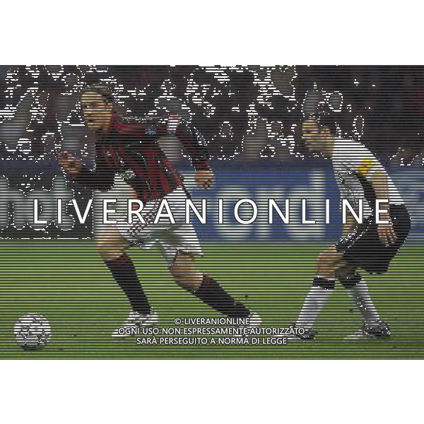 Milano 02/04/2007 Champions League 2006/07 milan-manchester 3:0 nella foto ambrosini e giggs ph marco luzzani/ag aldo liverani s.a.s.